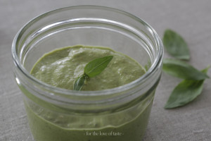 Creamy Avocado Basil dip Sauce- dairy free
