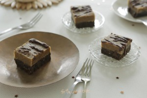 double chocolate + salted caramel brownie – vegan