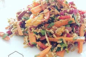 Rainbow salad – vegan